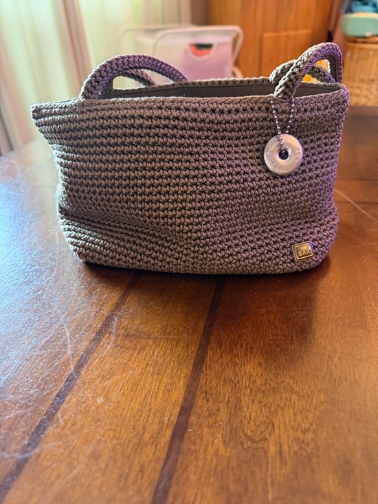The Sak Handbags - SAK crochet hand bag in Dark Beige